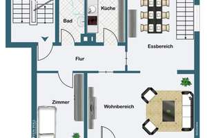 Großzügige Maisonettewohnung in ruhiger Lage – 60431 Ginnheim, Frankfurt am Main – Vorschaubild 17