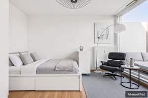Stilvolles 1-Zimmer-Apartment in Schwabing-Freimann (Studio M ) mit Dachterrasse – Die vollständige Adresse der Immobilie erhältst du vom Anbieter., 80807 Milbertshofen, München – Vorschaubild 1