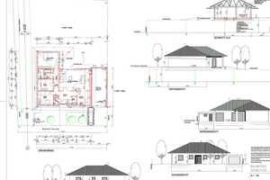 Bungalow (Rohbau) mit Dach und Garage auf 8 ar Grundstück in Wadern-Büschfeld - ideal für Handwerker – Werkstraße 3, 66687 Merzig-Wadern (Kreis) – Vorschaubild 5