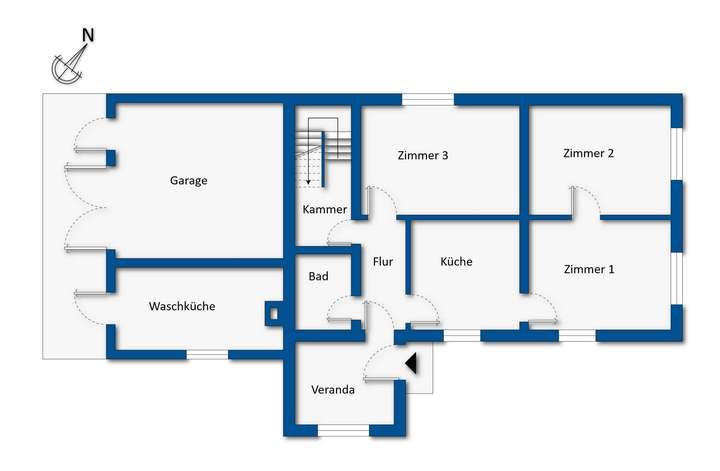 Grundrissskizze Erdgeschoss