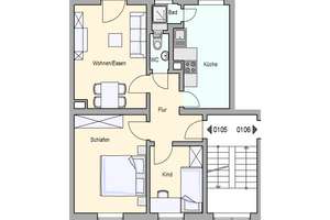 sanierte 3-Zimmer-Wohnung in Stuttgart-Heslach – Karl-Kloß-Str. 28, 70199 Südheim, Stuttgart – Vorschaubild 5