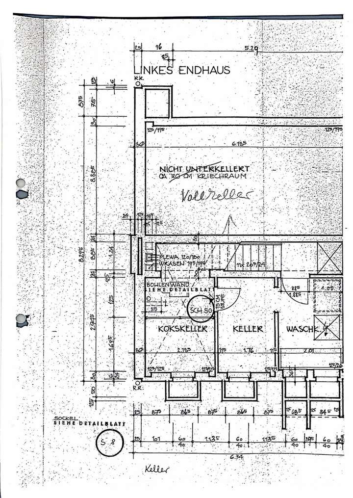 Grundriss Keller