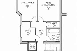 Pempelfort: Großzügige 2-Zimmerwohnung mit Süd-Loggia, Badewanne und Aufzug – Die vollständige Adresse der Immobilie erhältst du vom Anbieter., 40479 Pempelfort, Düsseldorf – Vorschaubild 13