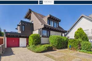 Architektenhaus! Split-Level-Wohnen mit Turmzimmer & Einliegerwohnung am Ende einer Sackgasse