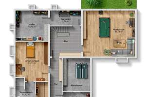 Vielseitig wohnen: modernisierter Bungalow mit Sauna, Kamin, Terrasse &amp; Einlieger-/Gewerbeoption – Die vollständige Adresse der Immobilie erhältst du vom Anbieter., 71111 Waldenbuch – Vorschaubild 28