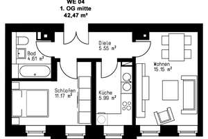 Kleine Kapitalanlage: sanierte 2-Zimmerwohnung in exklusiver Lage in Schleußig! – Probsteistraße 6, 4229 Schleußig, Leipzig – Vorschaubild 11