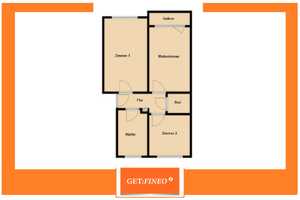 Großzügige 3 Zimmer Wohnung mit Einbauküche – Washingtonallee 30 d, 24111 Hamburg – Vorschaubild 1