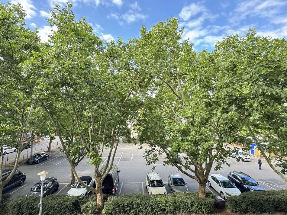 Blick vom Balkon