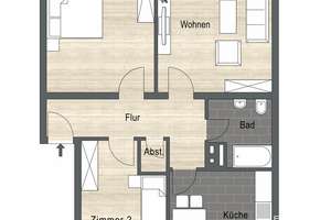 Die eigenen 4 Wände - Stilvoll & Nachhaltige 3-Zimmer-Wohnung in Biebesheim – Die vollständige Adresse der Immobilie erhältst du vom Anbieter., 64584 Biebesheim am Rhein – Vorschaubild 2