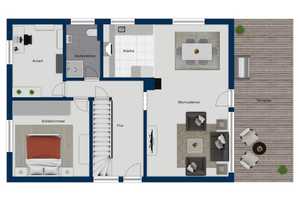 Familienfreundliches EFH: 4 Schlafzimmer mit schönen Garten einer überdachte Terrasse & Garage – Stade (Kreis) – Vorschaubild 16