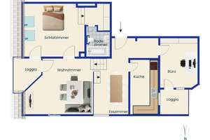 Großzügiges 4-Zimmer-Maisonette-Wohnjuwel mit Gestaltungsmöglichkeiten in München-Obermenzing – 81247 Obermenzing, München – Vorschaubild 16