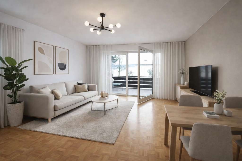 Immobilie in Chiemsee - Helle 3,5-Zimmer-Eigentumswohnung mit großzügiger Raumaufteilung und tiefem Balkon in zentraler Lage - Bild 0