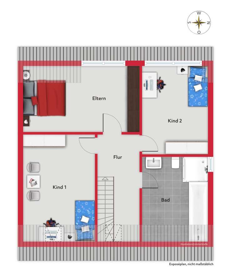 Grundriss Obergeschoss