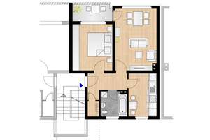 Renovierte 2-Zimmer Wohnung mit Balkon im grünen Zinkhüttenpark in Duisburg Hamborn