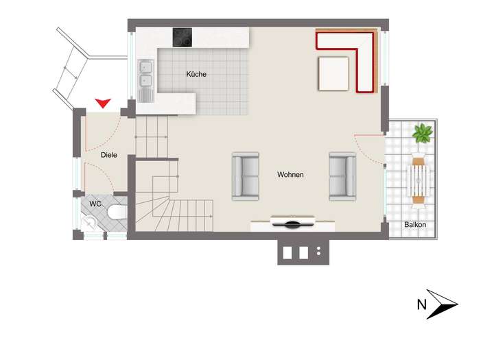 Grundriss OG Einliegerwohnung