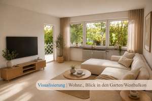 Seltenheit: 3 Zimmerwohnung mit Gartenoase in ruhiger Bestlage, sonnig, saniert in 2014