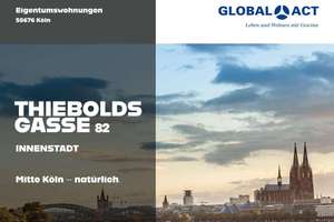 Citywohnung in der Kölner-Innenstadt! Modernisierte 2-Zimmer Wohnung in der Thieboldsgasse 82! WE 2