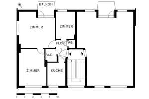 Hier lässt es sich aushalten: günstige 3-Zimmer-Wohnung – Hinter den Ellern 37, 28309 Hemelingen (Ortsteil), Bremen – Vorschaubild 3