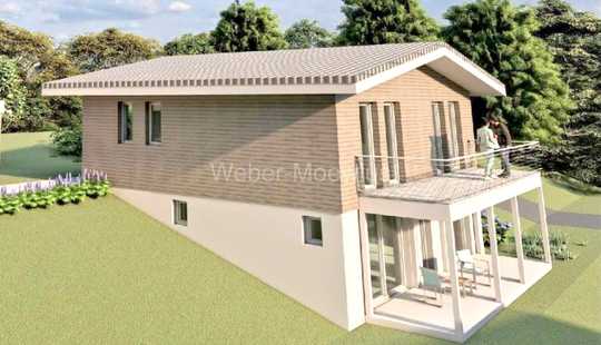 Bild von GEPLANTER NEUBAU: energieeffizientes KfW40-StommelHaus mit Balkon, Terrasse, Carport auf 610 m² GRU