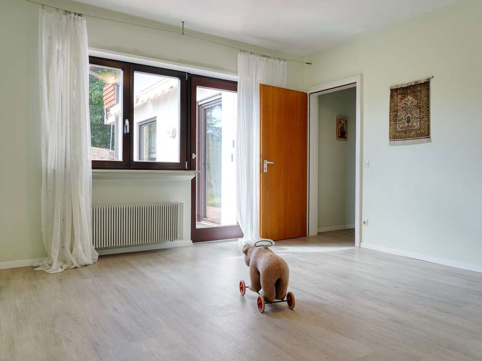 das Schlafzimmer im EG