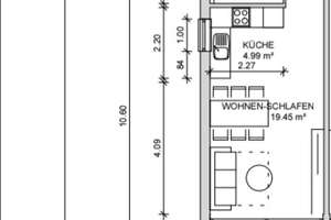 Stilvolles Studio-Apartment mit großzügigem Balkon – Im Luftfeld 48, 40489 Kaiserswerth, Düsseldorf – Vorschaubild 6
