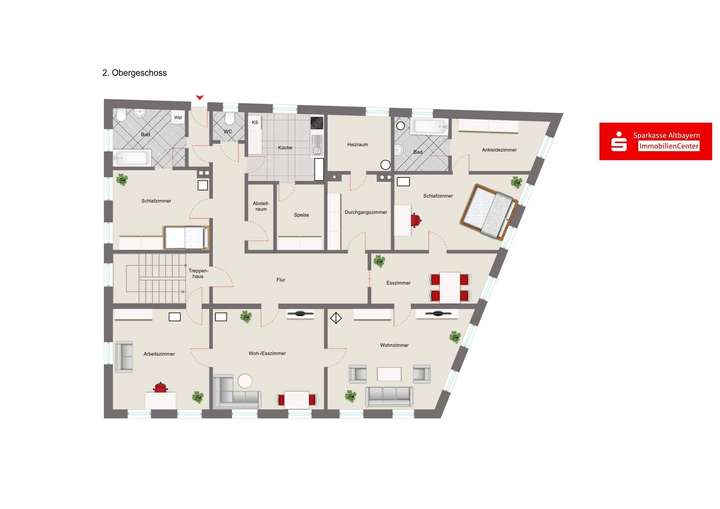 Grundriss 2. Obergeschoss