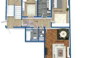 Frisch sanierte 3-Zimmer-Wohnung in Nürnberg Ziegelstein – Die vollständige Adresse der Immobilie erhältst du vom Anbieter., 90411 Mooshof, Nürnberg – Vorschaubild 9