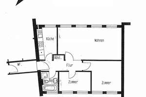 Bremen-Neustadt - helle 3-Zimmer-Wohnung mit neuwertiger Einbauküche – Westerstraße 98/104, 28199 Alte Neustadt, Bremen – Vorschaubild 12