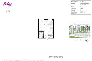 Nur mit WBS anmietbar! Moderne 2-Zimmer-Wohnung mit Loggia – Walter-Hallstein-Straße 18b, 55130 Weisenau, Mainz – Vorschaubild 6