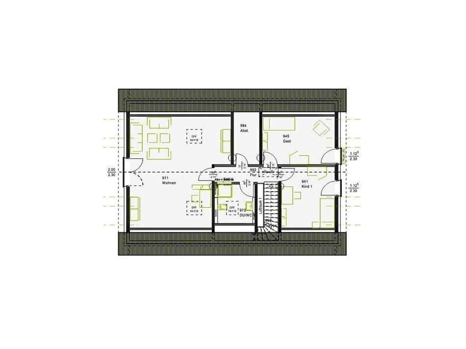 Dachgeschoss 94,96 m² 