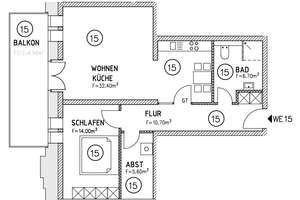 Wohnen im Denkmal - 2 Zimmer, Balkon, Parkett, Bad mit Dusche, Fußbodenheizung, HWR & Stellplatz – Alte Diamant Brauerei 4, 39124 Neue Neustadt, Magdeburg – Vorschaubild 12