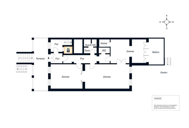 Grundriss Hochparterre