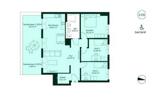 Barrierefreie Eigentumswohnung mit Dachterrasse und drei großzügigen Schlafzimmern – Lilli-Marx-Str. 36, 40597 Benrath, Düsseldorf – Vorschaubild 11