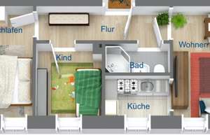 Moderne Wohnung mit offener Küche – ideal für Singles oder Paare - ab 01.09.2026!!! – Georg-Schumann-Straße 258, 4159 Möckern, Leipzig – Vorschaubild 2