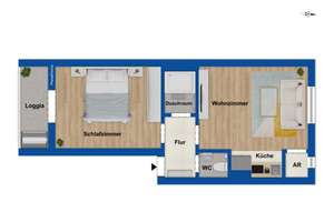 Attraktive 2‑Zimmer-Wohnung mit Loggia – ideal für Eigennutzer &amp; Kapitalanleger in Oberhausen – Die vollständige Adresse der Immobilie erhältst du vom Anbieter., 46045 Altstadt-Süd, Oberhausen – Vorschaubild 8