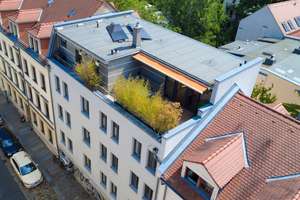 Exklusive Penthouse-Maisonette mit hochwertiger Ausstattung mitten im Szeneviertel! – Die vollständige Adresse der Immobilie erhältst du vom Anbieter., 1099 Äußere Neustadt, Dresden – Vorschaubild 1