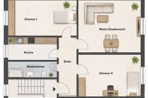Ruhig wohnen, zentral leben – gepflegte Drei-Zimmer-Wohnung – 60489 Rödelheim, Frankfurt am Main – Vorschaubild 9