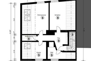 Vermietetes Haus als Kapitalanlage. Umfangreich saniert! 2 Wohnungen und eine Gewerbeeinheit – Die vollständige Adresse der Immobilie erhältst du vom Anbieter., 42699 Ohligs/Aufderhöhe/Merscheid, Solingen – Vorschaubild 15