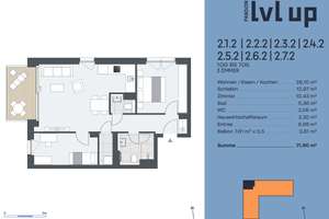 PANDION LVL UP - Stilvolle 3-Zimmer-Wohnung mit bodentiefen Fenstern ganz nah am trendigen Mitte – Hallesches Ufer ., 10963 Kreuzberg, Berlin – Vorschaubild 2