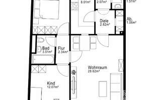 AIGNER - Vermietete 3-Zimmer-Wohnung mit Balkon in Milbertshofen – Die vollständige Adresse der Immobilie erhältst du vom Anbieter., 80809 Am Riesenfeld, München – Vorschaubild 8