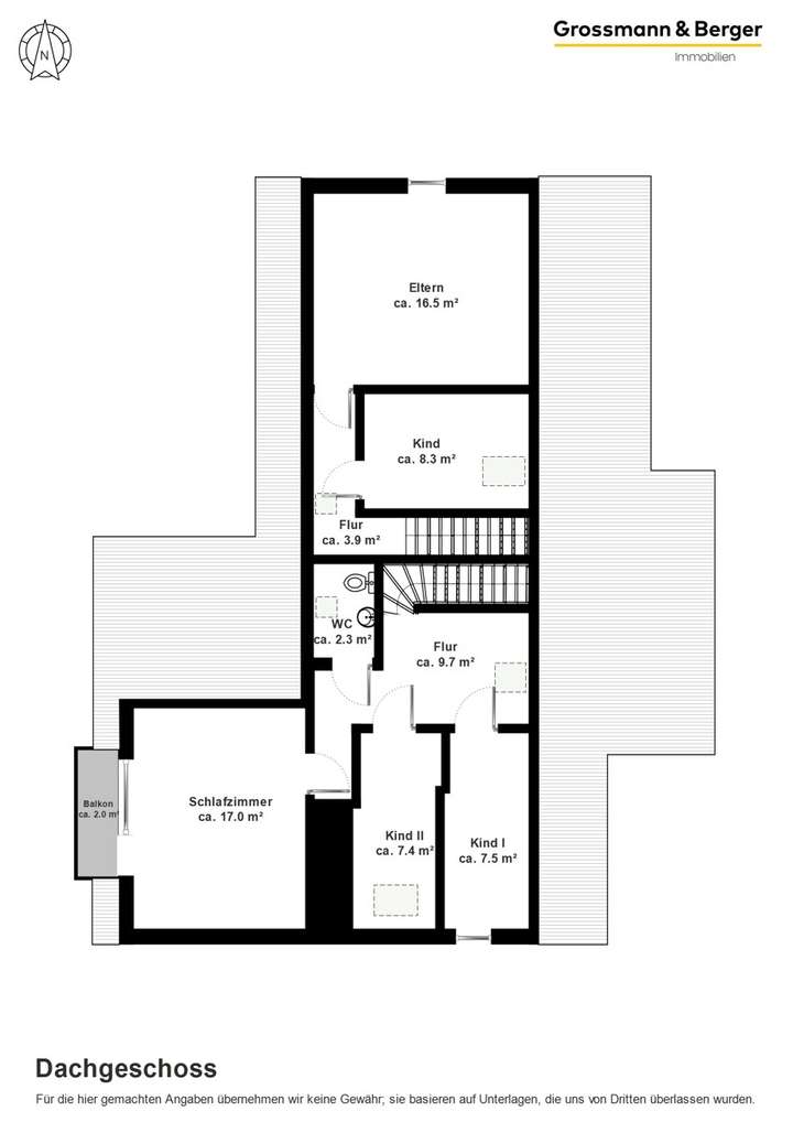 Grundriss Dachgeschoss