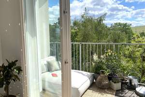SONNE, GRÜN und WEITBLICK mit 2 TERRASSEN – modernes Wohnen am Park FÜR 2 JAHRE | hohe Decken | EBK – Die vollständige Adresse der Immobilie erhältst du vom Anbieter., 10999 Kreuzberg, Berlin – Vorschaubild 9