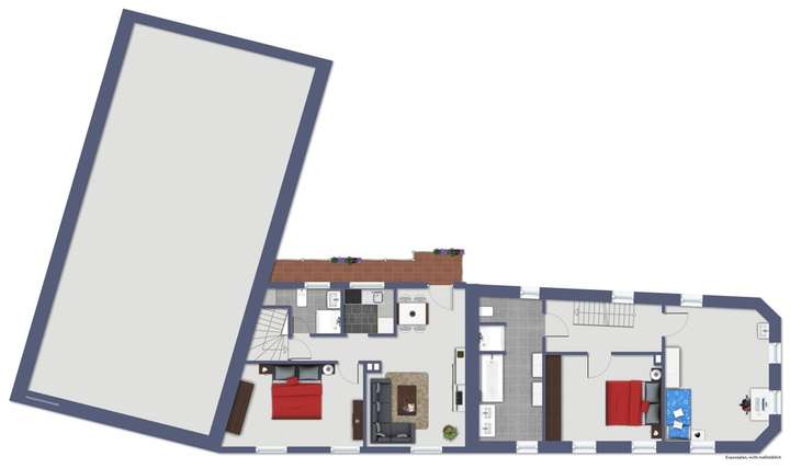 Obergeschoss und 2. OG