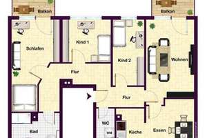 Wir haben für Sie gebaut: 4-Zimmer-Etagenwohnung im Flemming – Am Karbel 34, 9116 Altendorf, Chemnitz – Vorschaubild 2