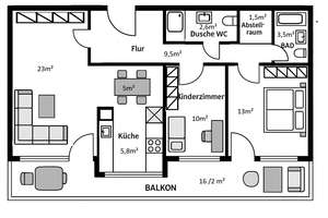 Alltagstaugliche 3-Zimmer-Wohnung mit großzügigen Balkon in Pasing – Fritz-Berne-Straße 46, 81241 Am Westbad, München – Vorschaubild 13