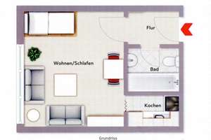 Am Puls der Zeit - Apartment mitten in der City ink. Einbauküche – Spenglergässchen 14, 86150 Bleich und Pfärrle, Augsburg – Vorschaubild 6