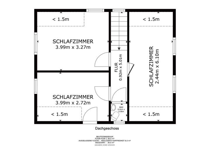 Grundriss Dachgeschoss