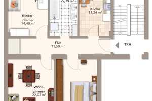 Moderne 3-Raum-Wohnung mit Balkon und hochwertiger Ausstattung – Arndtstraße 4, 39108 Magdeburg – Vorschaubild 10