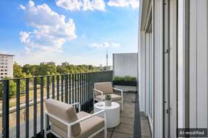 Stilvolles 1-Zimmer-Apartment in Schwabing-Freimann (Studio M ) mit Dachterrasse – Die vollständige Adresse der Immobilie erhältst du vom Anbieter., 80807 Milbertshofen, München – Vorschaubild 7
