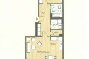 Stilvolle 2 Zimmer Wohnung mit Balkon in begehrter Lage am Wildpark – Am Wildpark 51, 40629 Ludenberg, Düsseldorf – Vorschaubild 14
